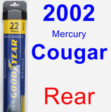 Rear Wiper Blade for 2002 Mercury Cougar - Assurance