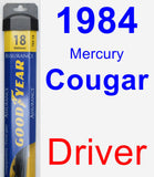 Driver Wiper Blade for 1984 Mercury Cougar - Assurance