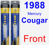 Front Wiper Blade Pack for 1988 Mercury Cougar - Assurance