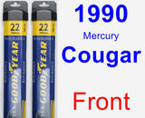 Front Wiper Blade Pack for 1990 Mercury Cougar - Assurance