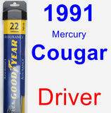 Driver Wiper Blade for 1991 Mercury Cougar - Assurance