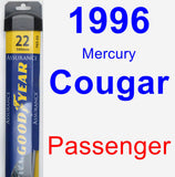 Passenger Wiper Blade for 1996 Mercury Cougar - Assurance