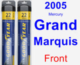 Front Wiper Blade Pack for 2005 Mercury Grand Marquis - Assurance