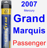 Passenger Wiper Blade for 2007 Mercury Grand Marquis - Assurance