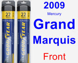 Front Wiper Blade Pack for 2009 Mercury Grand Marquis - Assurance