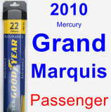 Passenger Wiper Blade for 2010 Mercury Grand Marquis - Assurance