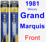 Front Wiper Blade Pack for 1981 Mercury Grand Marquis - Assurance