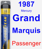 Passenger Wiper Blade for 1987 Mercury Grand Marquis - Assurance