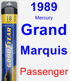 Passenger Wiper Blade for 1989 Mercury Grand Marquis - Assurance