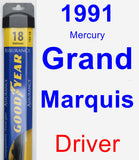 Driver Wiper Blade for 1991 Mercury Grand Marquis - Assurance