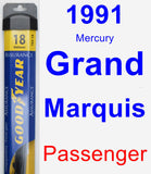 Passenger Wiper Blade for 1991 Mercury Grand Marquis - Assurance