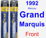 Front Wiper Blade Pack for 1992 Mercury Grand Marquis - Assurance