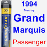 Passenger Wiper Blade for 1994 Mercury Grand Marquis - Assurance