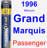 Passenger Wiper Blade for 1996 Mercury Grand Marquis - Assurance