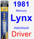 Driver Wiper Blade for 1981 Mercury Lynx - Assurance