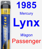 Passenger Wiper Blade for 1985 Mercury Lynx - Assurance