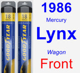 Front Wiper Blade Pack for 1986 Mercury Lynx - Assurance