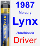 Driver Wiper Blade for 1987 Mercury Lynx - Assurance