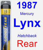 Rear Wiper Blade for 1987 Mercury Lynx - Assurance