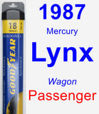 Passenger Wiper Blade for 1987 Mercury Lynx - Assurance