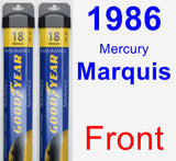 Front Wiper Blade Pack for 1986 Mercury Marquis - Assurance