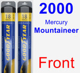 Front Wiper Blade Pack for 2000 Mercury Mountaineer - Assurance