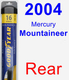 Rear Wiper Blade for 2004 Mercury Mountaineer - Assurance