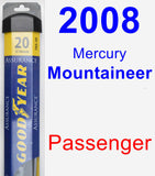 Passenger Wiper Blade for 2008 Mercury Mountaineer - Assurance