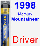 Driver Wiper Blade for 1998 Mercury Mountaineer - Assurance