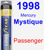 Passenger Wiper Blade for 1998 Mercury Mystique - Assurance