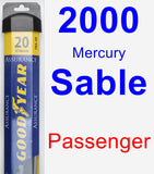 Passenger Wiper Blade for 2000 Mercury Sable - Assurance