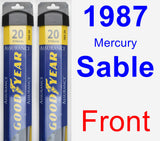 Front Wiper Blade Pack for 1987 Mercury Sable - Assurance