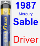 Driver Wiper Blade for 1987 Mercury Sable - Assurance