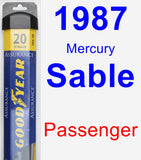 Passenger Wiper Blade for 1987 Mercury Sable - Assurance