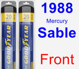 Front Wiper Blade Pack for 1988 Mercury Sable - Assurance