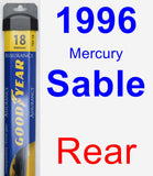 Rear Wiper Blade for 1996 Mercury Sable - Assurance