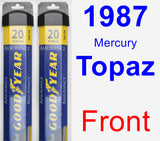 Front Wiper Blade Pack for 1987 Mercury Topaz - Assurance