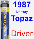 Driver Wiper Blade for 1987 Mercury Topaz - Assurance