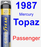 Passenger Wiper Blade for 1987 Mercury Topaz - Assurance