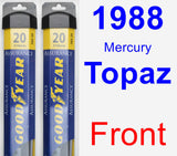 Front Wiper Blade Pack for 1988 Mercury Topaz - Assurance