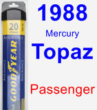 Passenger Wiper Blade for 1988 Mercury Topaz - Assurance