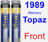 Front Wiper Blade Pack for 1989 Mercury Topaz - Assurance