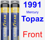 Front Wiper Blade Pack for 1991 Mercury Topaz - Assurance
