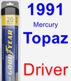 Driver Wiper Blade for 1991 Mercury Topaz - Assurance