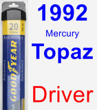 Driver Wiper Blade for 1992 Mercury Topaz - Assurance