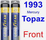 Front Wiper Blade Pack for 1993 Mercury Topaz - Assurance