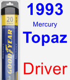 Driver Wiper Blade for 1993 Mercury Topaz - Assurance