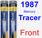 Front Wiper Blade Pack for 1987 Mercury Tracer - Assurance