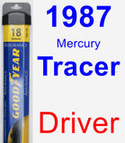 Driver Wiper Blade for 1987 Mercury Tracer - Assurance