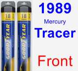 Front Wiper Blade Pack for 1989 Mercury Tracer - Assurance